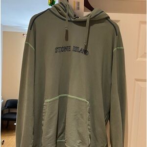 Stone island old treatment dyed green xxl new